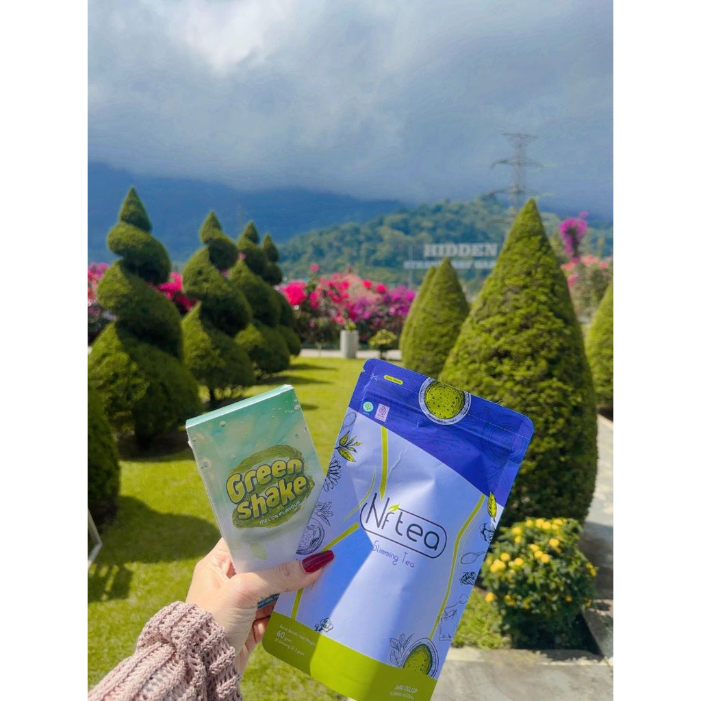 Greenshake Herbal Minuman Pelangsing NFTEA ORIGINAL Slimming Tea BPOM Aman PANSAKA Gluberry, Greensh