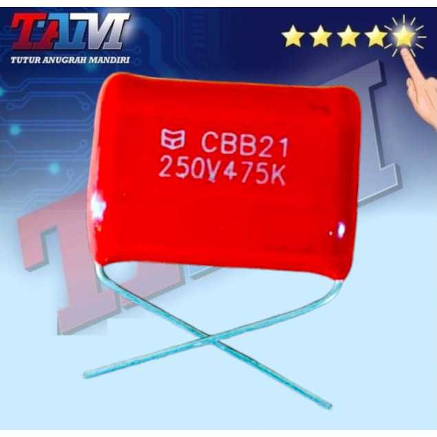KAPASITOR MYLAR 475K 250V / 475K250V KHUSUS INDUSTRI MESIN LAS