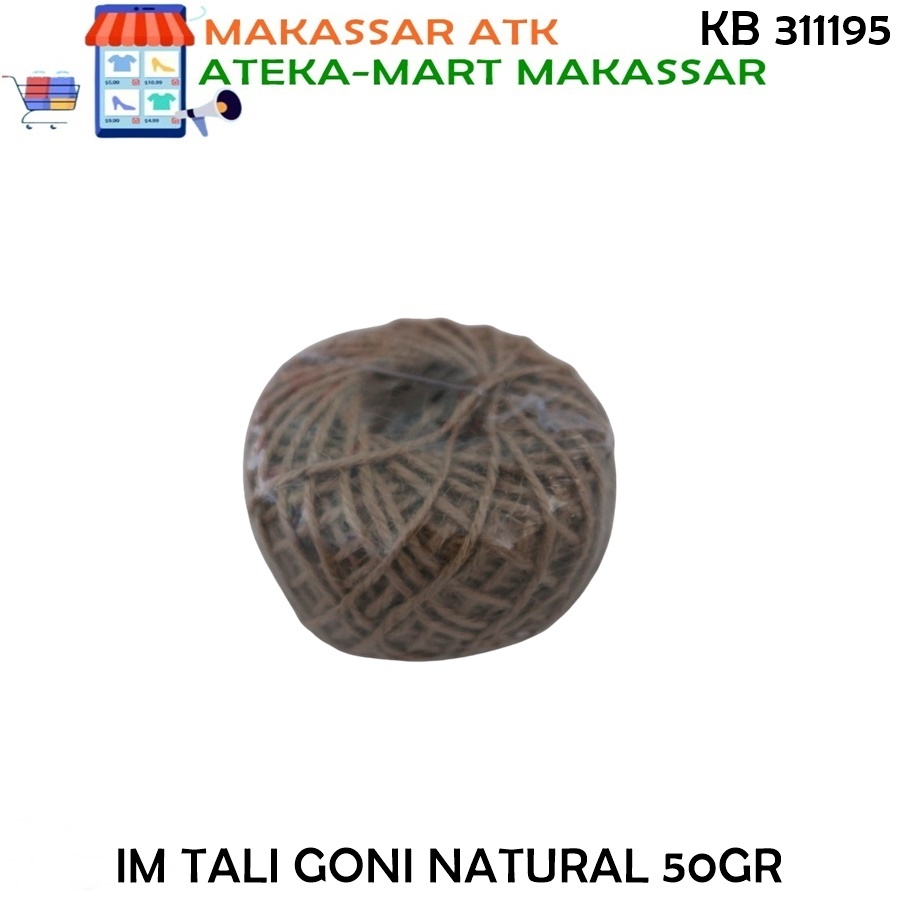 

[1ROLL] TALI GONI RAMI NATURAL - WARNA +_ 50GR