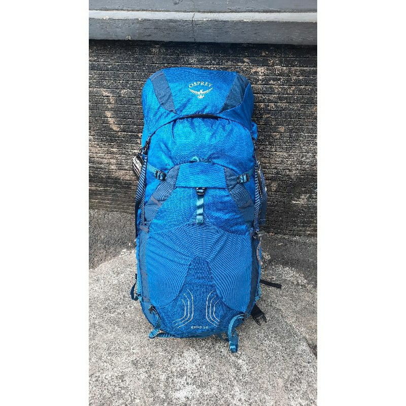 CARRIER OSPREY EXOS 58 BLUE BACKPACKING ULTRALIGHT TAS HIKING TREKKING TRAVELING