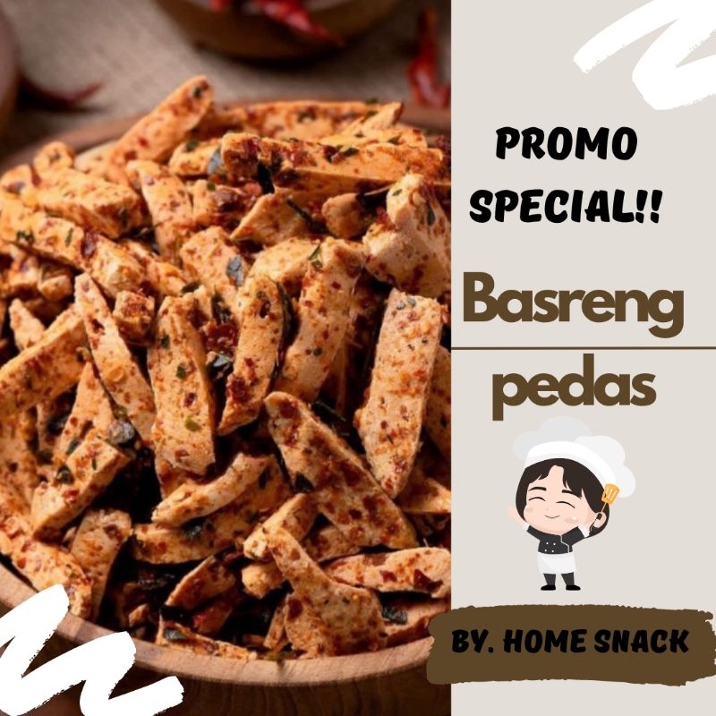 

HOME SNACK!! BASRENG PEDAS 250Gram/BASRENG FULL BAWANG/BASRENG FULL DAUN JERUK RENYAH