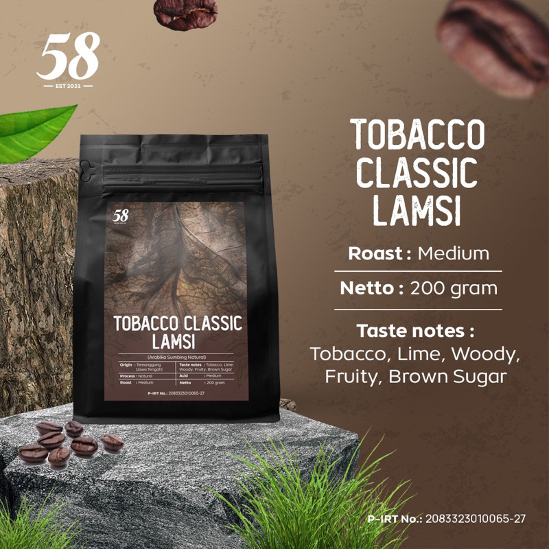 

Tabacco Classic Lamsi (Arabika Sumbing Natural Specialty)