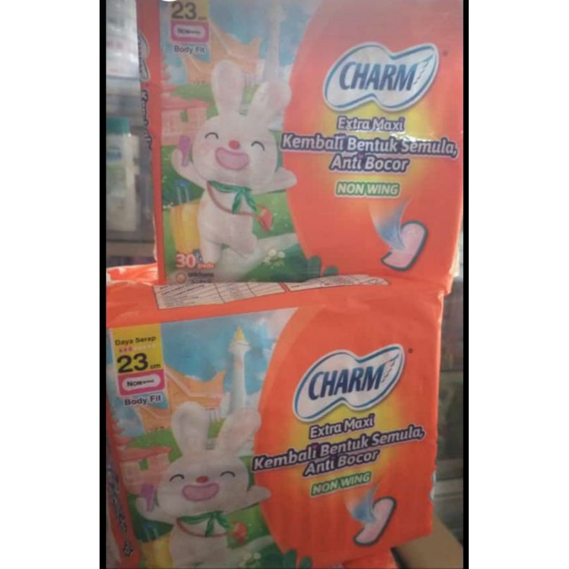 Charm Extra Maxi Non Wing 23cm isi 30 pads