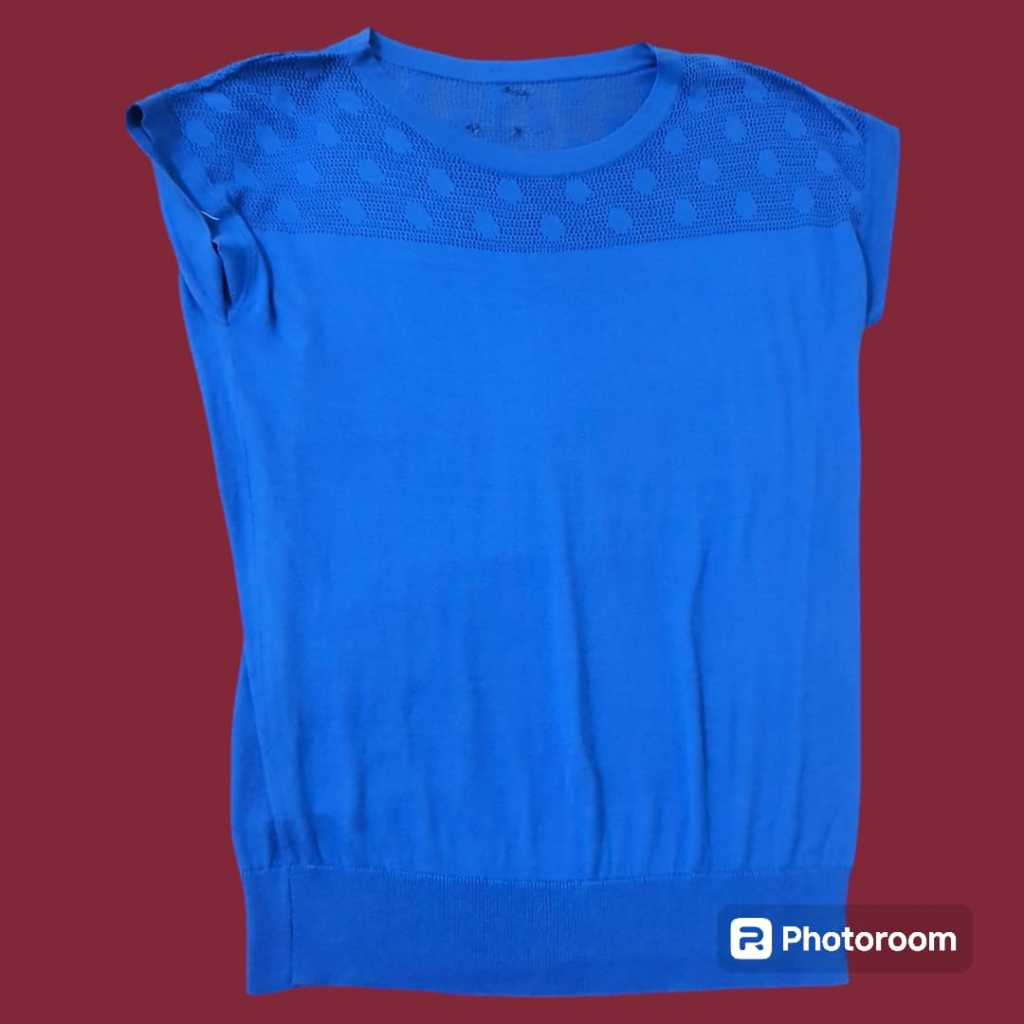 Baju Kaos Kemeja Wanita Warna Biru