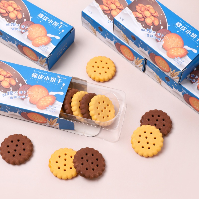 

Penghapus Box Cookies 1 Set Isi 6 No.1313 Eraser Setip Stip Hapusan Pensil Permen Kue Coklat