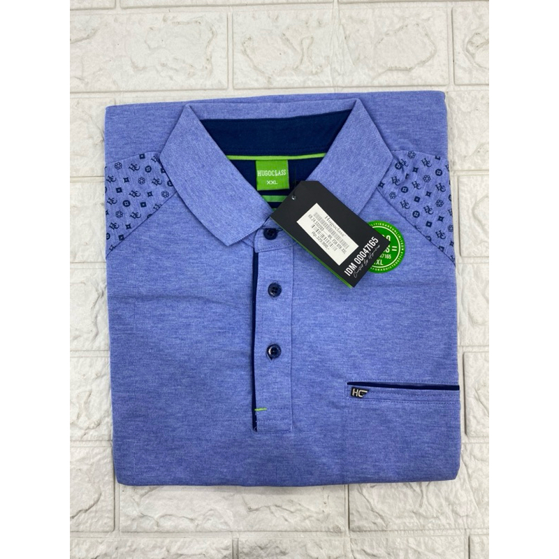 kaos kerah hugo glass jumbo 2xl kaos jumbo pria