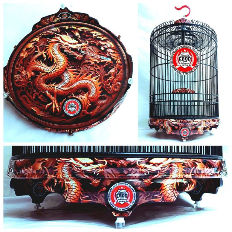 Sangkar Murai no 2 Fullset Ebod jaya Dragon