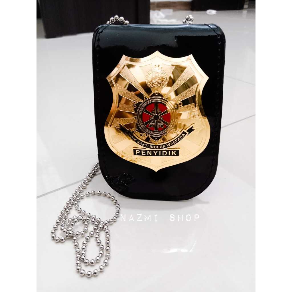 

Dompet kalung lencana id card KTA kulit sepaket untuk mabes polri BUMN PENYIDIK