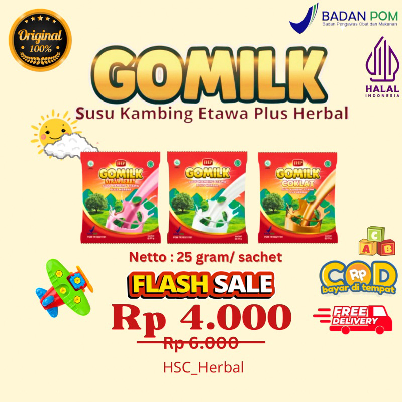 

GOMILK Sachet Kemasan 25gram[1pcs]