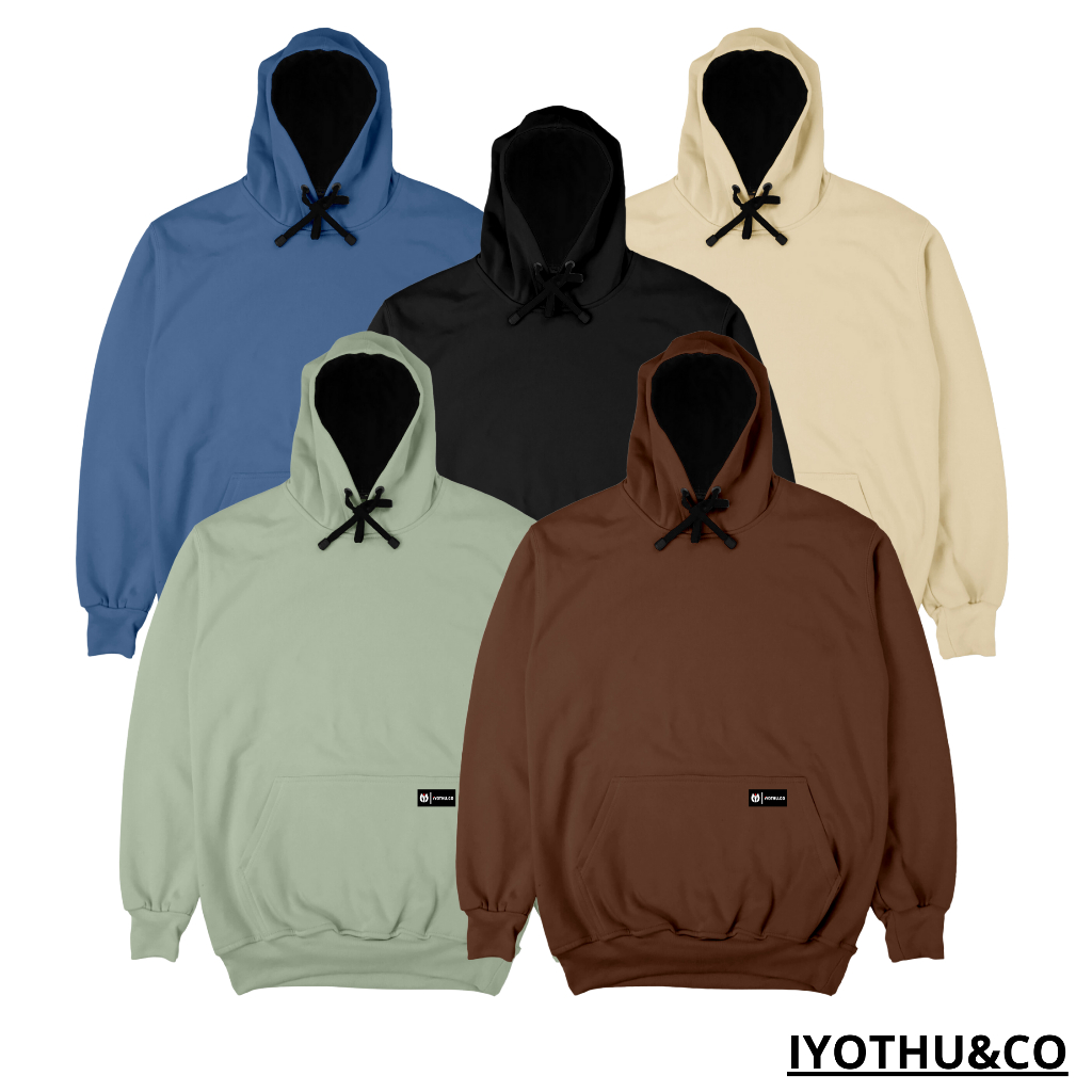 Jacket Hoodie Pria Polos Fleece Tebal Premium Hoodie Polos Pria Wanita Distro Oversize Jaket Sweater