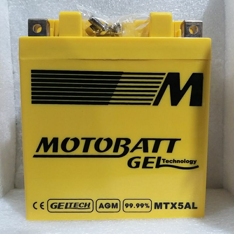 Aki Motor Motobatt MTX5AL Jupiter Z/Burhan Vega R/ZR Crypton MOTOBATT 100%ori Universal.