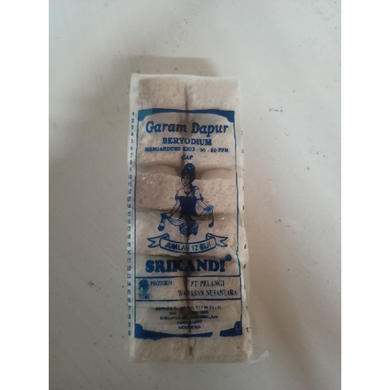 

Garam Bata Kecil Cap Srikandi Isi 20