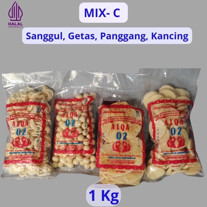 

CAMPUR Mix C - Sanggul, Getas, Panggang, Kancing- Kerupuk Palembang