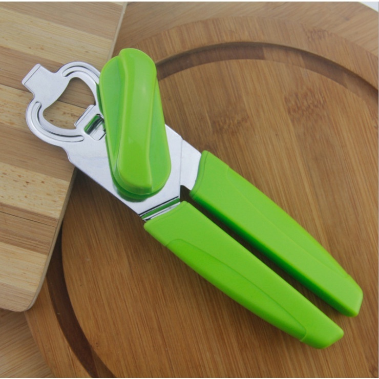 PEMBUKA KALENG WARNA / CAN OPENER / BUKAAN KALENG DAN BOTOL STAINLESS STEEL / PEMBUKA KALENG SUSU