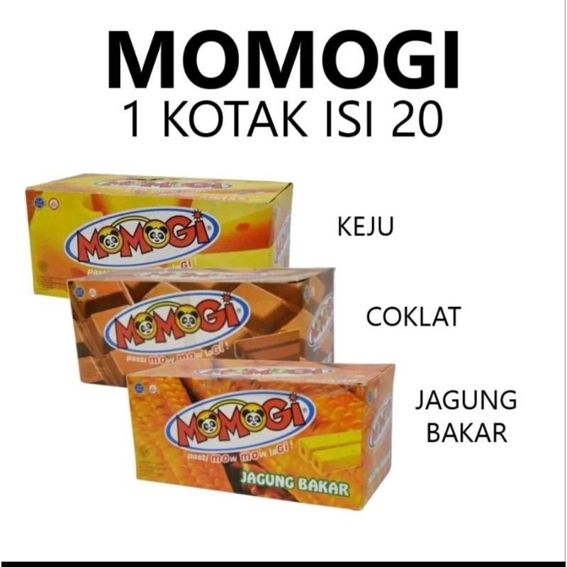 

Momogi Stick Box Coklat/Keju/Jagung bakar isi 20 pcs