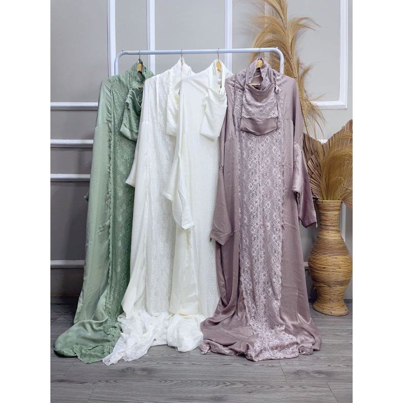 Mukena silk premium terusan