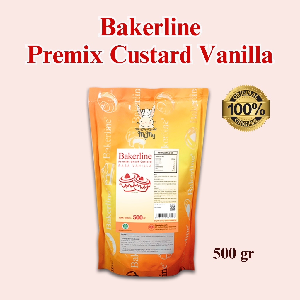 

BAKERLINE Custard Powder / Bubuk Vla Instant 500 gram