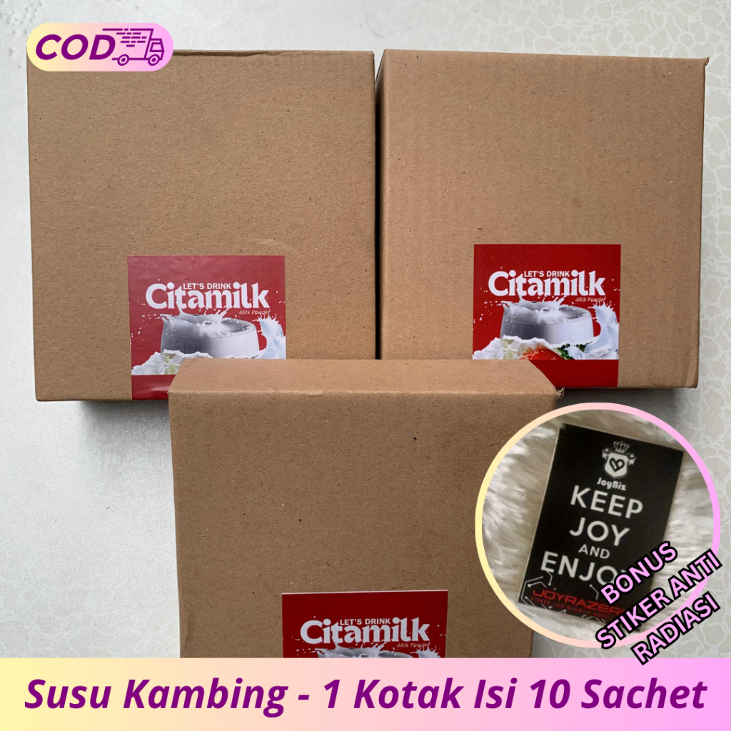 

Susu Kambing Etawa - Susu Kambing Citamilk - 1 Kotak 10 Sachet