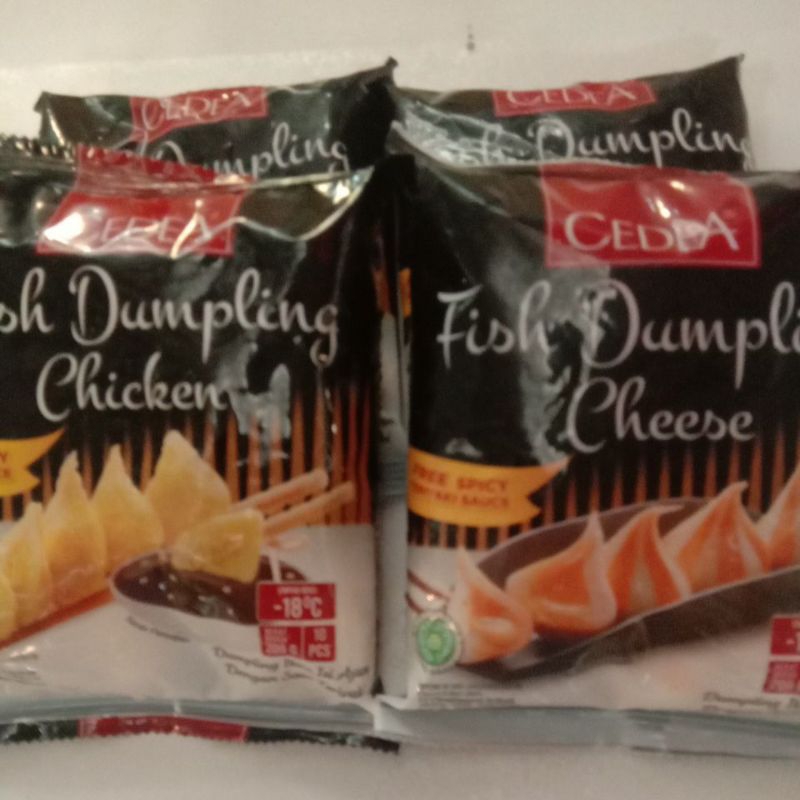 

Cedea Fish Dumpling ikan isi keju / ayam 200gr 10pcs
