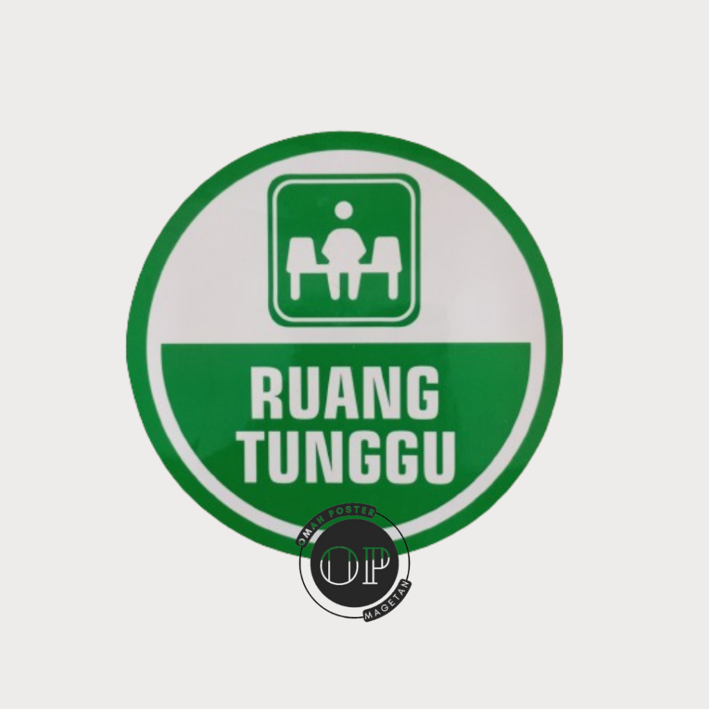 

Stiker Ruang Tunggu - Waiting Room - Tempat Menunggu