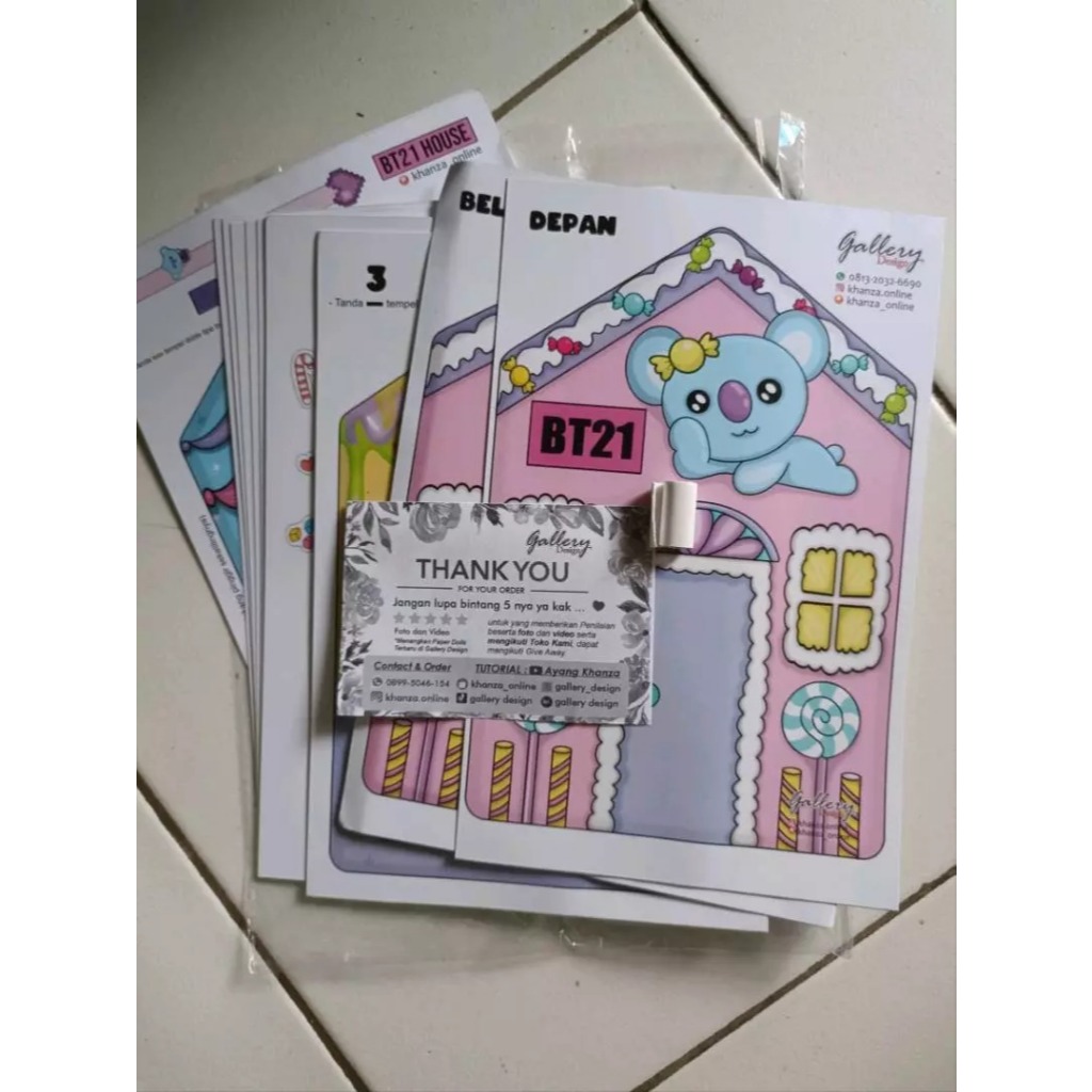 BEBEK VIRAL KUNING - CAT HOUSE - PRINCESS - BT21 Quite book mainan edukasi anak BELUM SUSUN