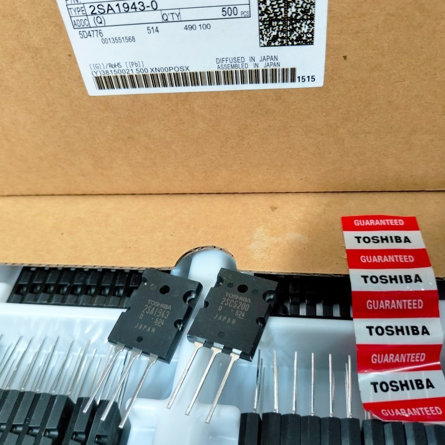 TRANSISTOR TOSHIBA 2SA1943 2SC5200 2SA 1943 2SC 5200 GOOD QUALITY