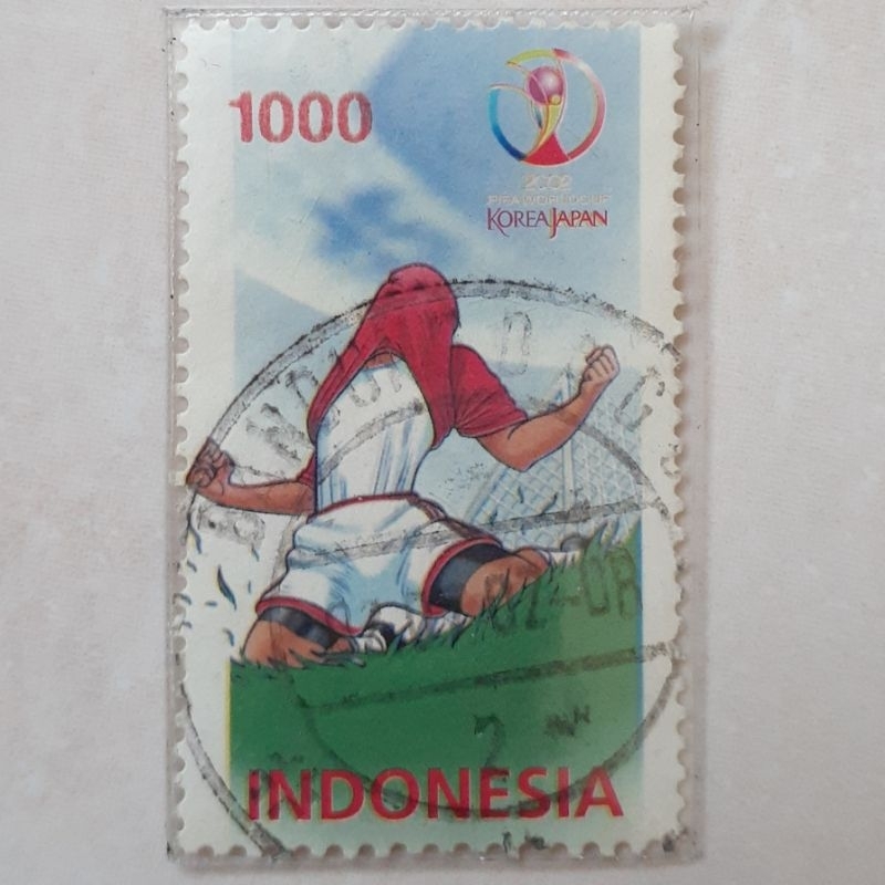 

Perangko Indonesia Piala Dunia Korea Japan Rp 1000 Tahun 2002