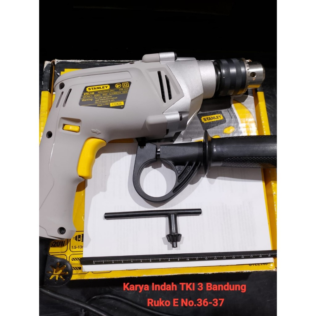Mesin Bor Listrik Stel 146 620 Watt Impact Stanley Drill Bor Listrik Beton 13mm 850 W Edi85-13Vr