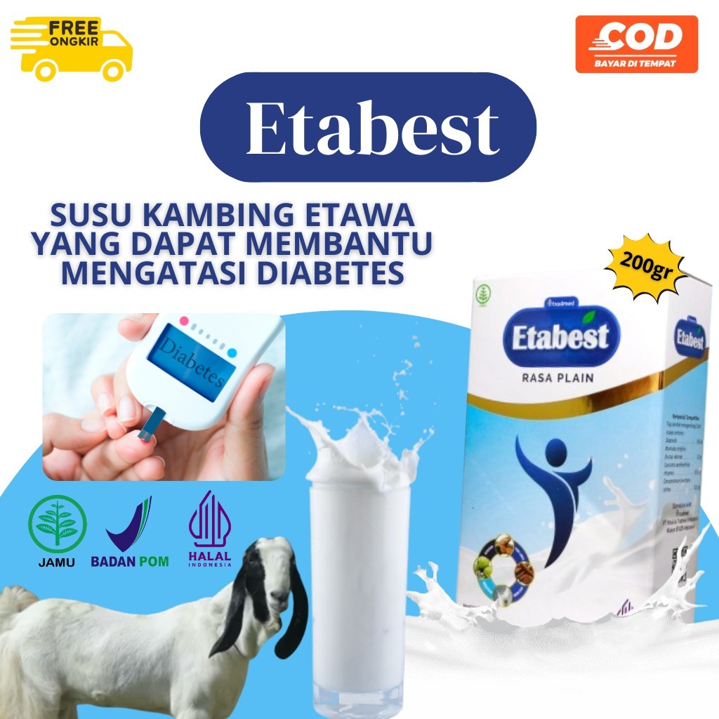 

ETABEST SUSU KAMBING ETAWA SOLUSI DIABETES 200 GRAM