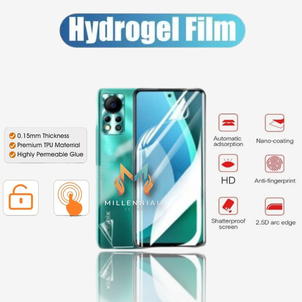Anti gores jelly Hydrogel full screen Infinix Note Infinix Note 5 Infinix Note 6 Infinix Note 7 Infi