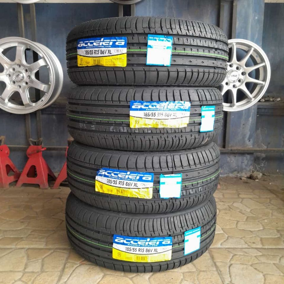 Ban mobil brio rs 185 55 R15 accelera phi-r free pemasangan ke toko