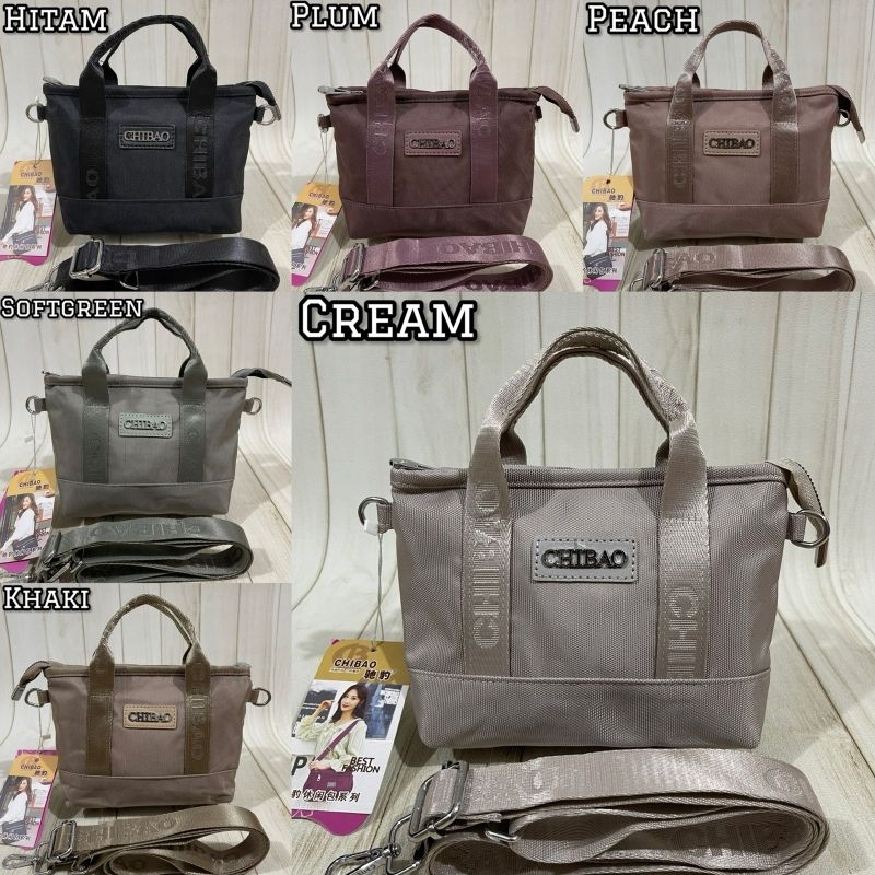 Terbaru Tas ORI CHIBAO KANVAS "mini" 2in1 Selempang Jinjing CB9091 2sleting