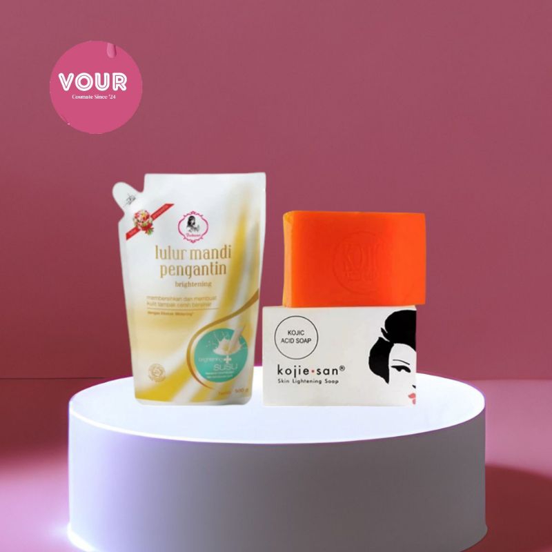 VOUR - Paket Combo Lulur Mandi Pengantin & Sabun Kojie San