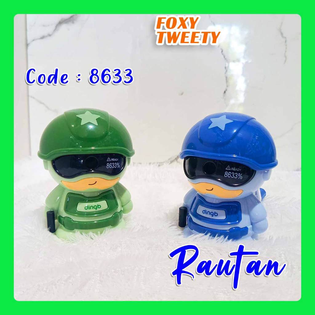 

Rautan Soldier 1 Lubang / Serutan Fancy Karakter - 8633