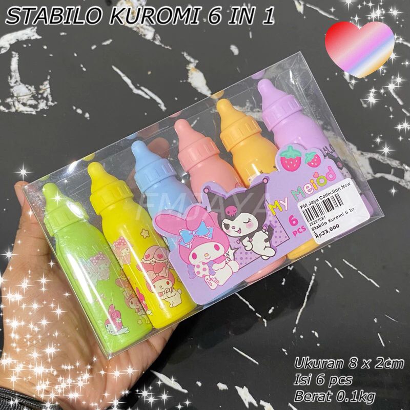 

Spidol Stabilo Kuromi 6 warna