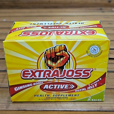 

Extra Joss active 1 Kotak isi 12 Sachet