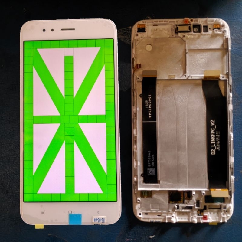 LCD MI A1 ser frame cabutan LCD Original mia1 Touchscreen MIA1 / MI 5X Copotan normal