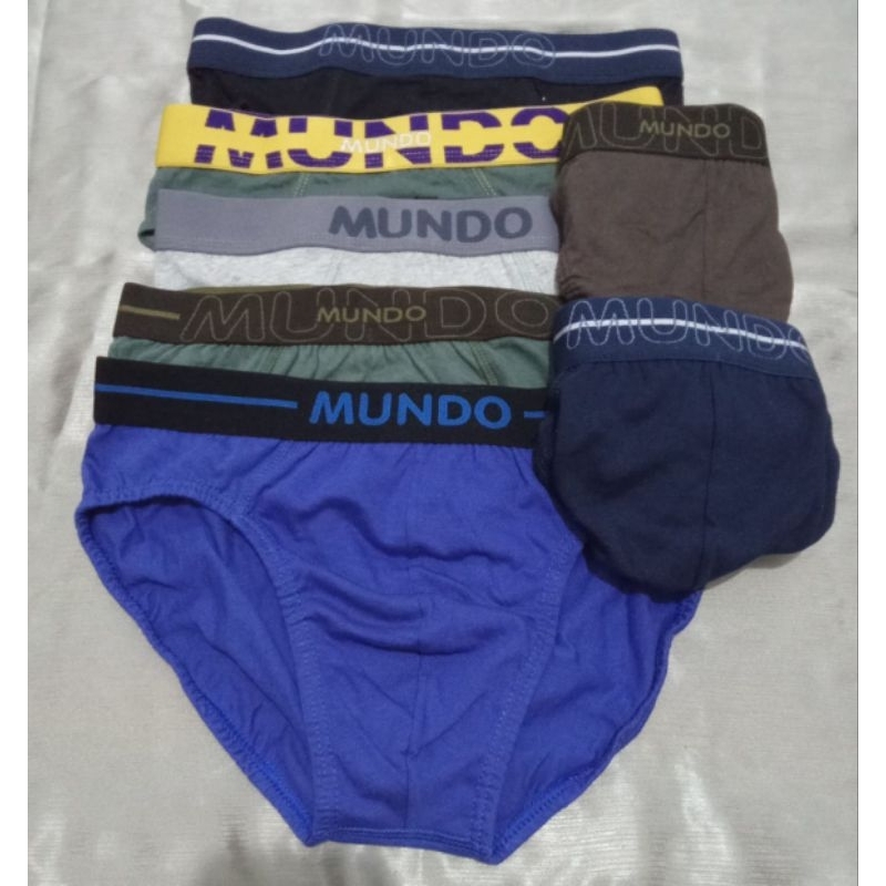 2Pcs celana dalam pria/CD brief Mundo
