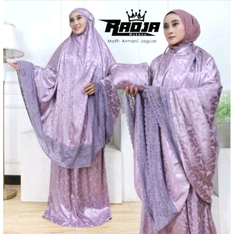 Mukena Armani Silk Motif Jaguar Premium