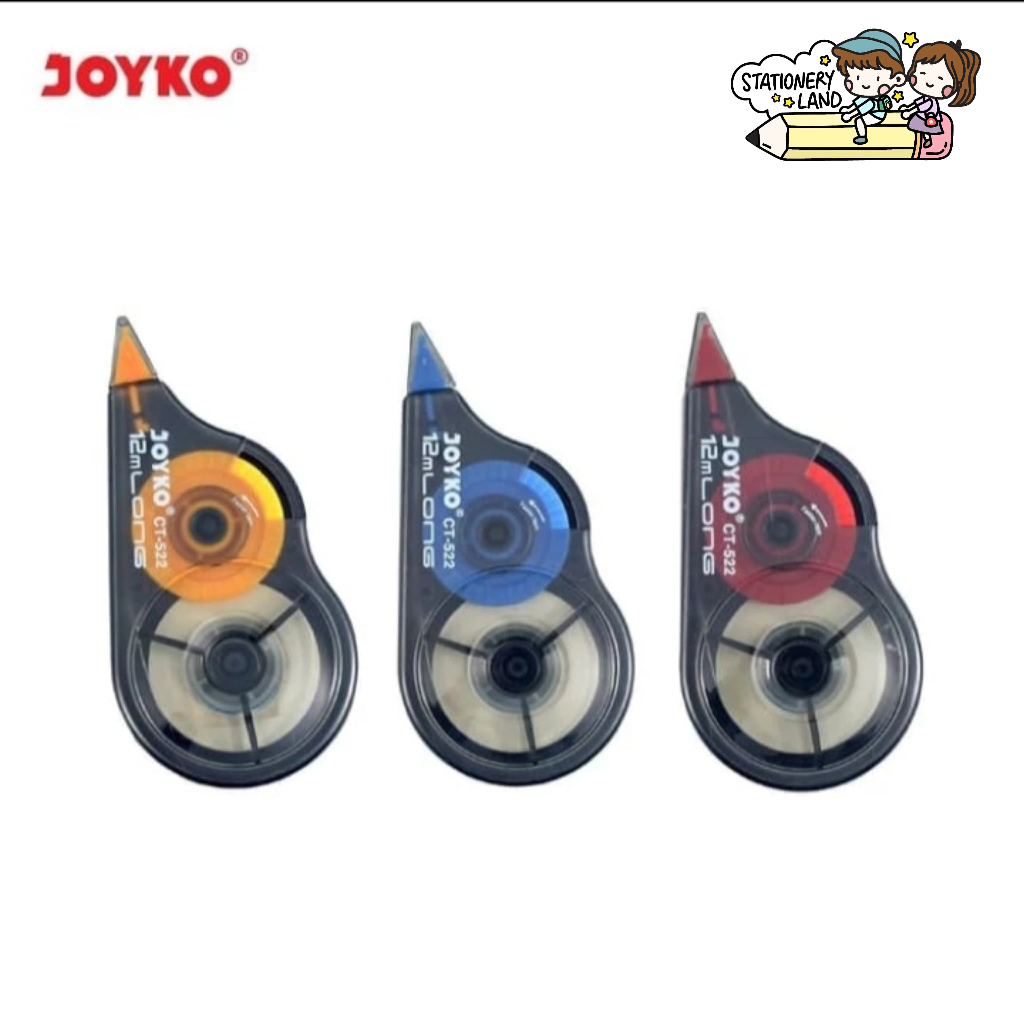 

( StaLand / DAPAT 1 BUAH ) CORRECTION TAPE JOYKO CT-522 / Tip-Ex Tipex Kertas Joyko CT-522 Original Bagus