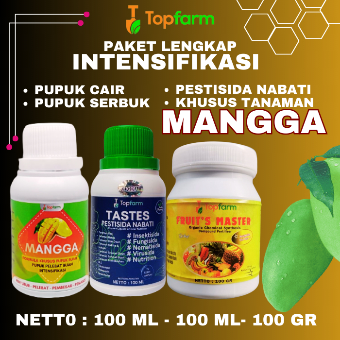 Pupuk Topfarm / Paket Lengkap Pupuk Mangga / Pupuk Khusus Tanaman Pohon Mangga Lengkap / Pupuk Boost