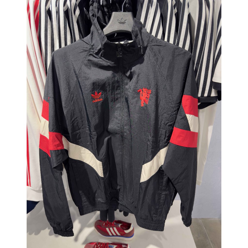 Jaket Pria adidas Manchester United Originals Track Top Black 100% Original Resmi