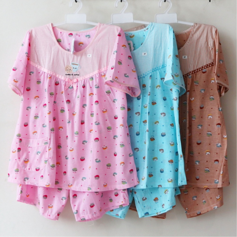 BAJU TIDUR KAOS CELANA PENDEK XL PREMIUM YUMICO