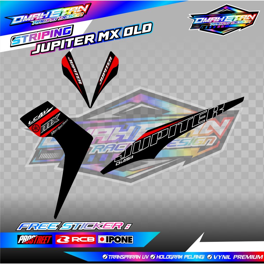 STRIPING VARIASI JUPITER MX OLD / STICKER LIST MOTOR VARIASI JUPITER MX LAMA