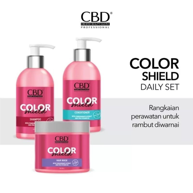 CBD COLOR HAIR MASK CBD SHIELD COLOR SHAMPOO CBD WARNA MASKER RAMBUT CBD CONDITIONER COLOR