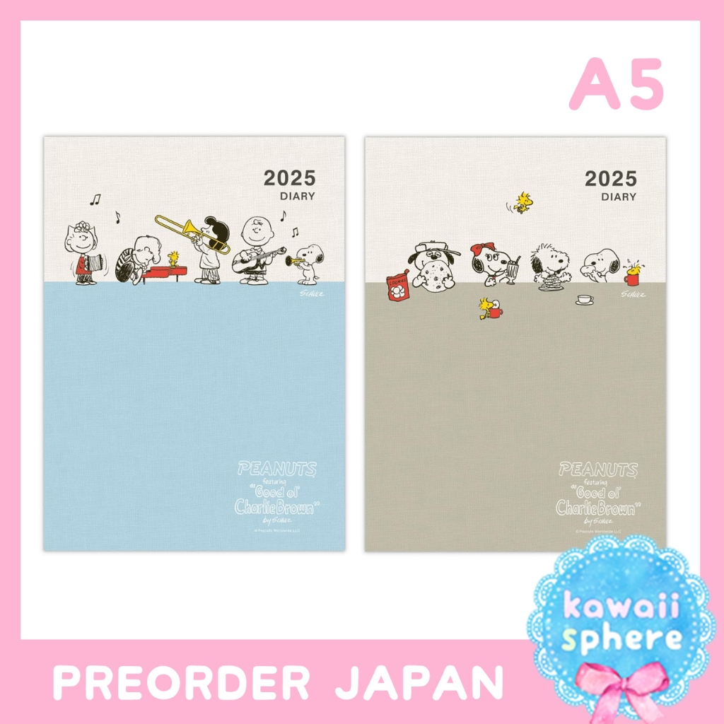 

Snoopy Planner 2025 Size A5 | Hallmark Monthly Planner Diary 2025 | Preorder Handcarry Japan