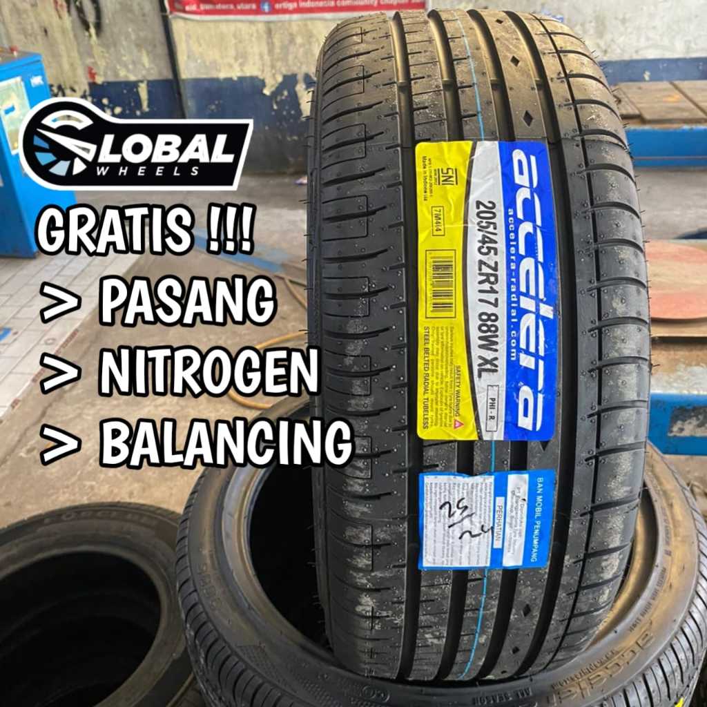 Ban Mobil Murah Tubles Ring 17 205 45 R17 Accelera Phi Terbaru 2024