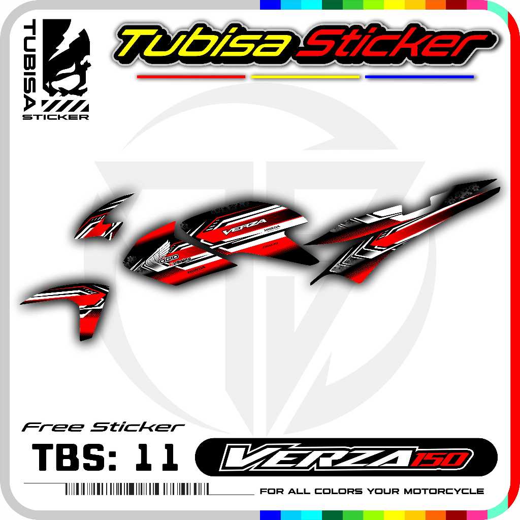 Stiker Striping Motor Verza - Stiker Sticker Striping Variasi Motor Verza. TBS.11