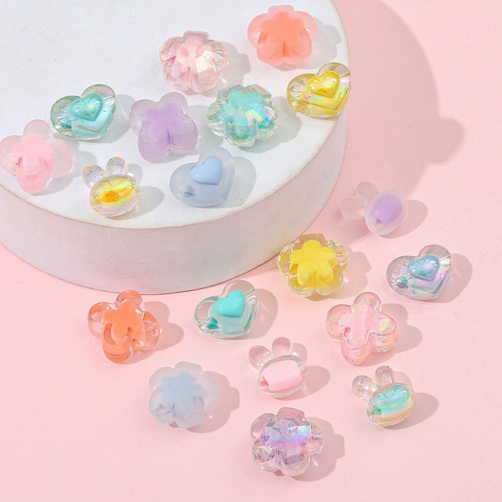 Manik Manik Kristal Mote Bunga Love Manik Candy Lucu Import 15 Gram