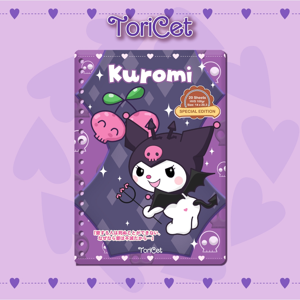 

Loose Leaf / Kertas Binder A5 Toricet - Kuromi 03 ( cherry )